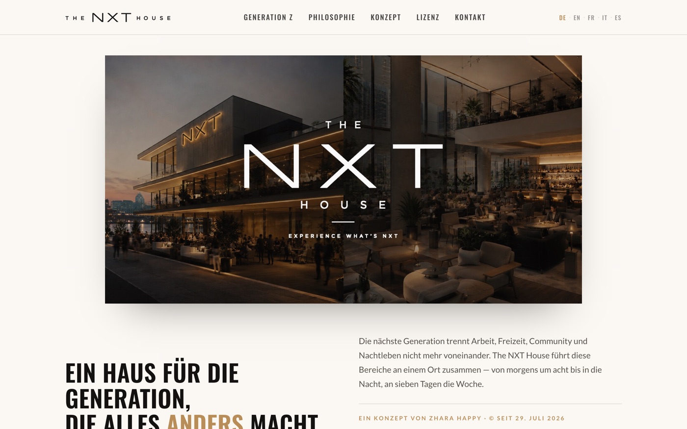 Startseite von thenxthouse.com